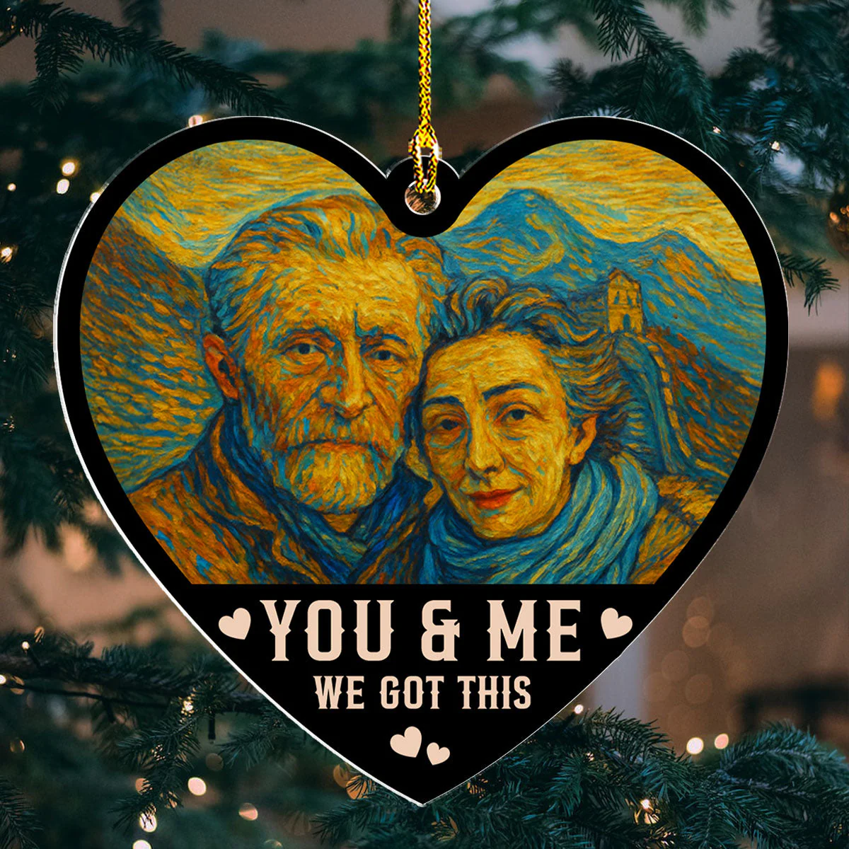 No Refunds Just Love - Personalized Custom Acrylic Ornament - Image 3