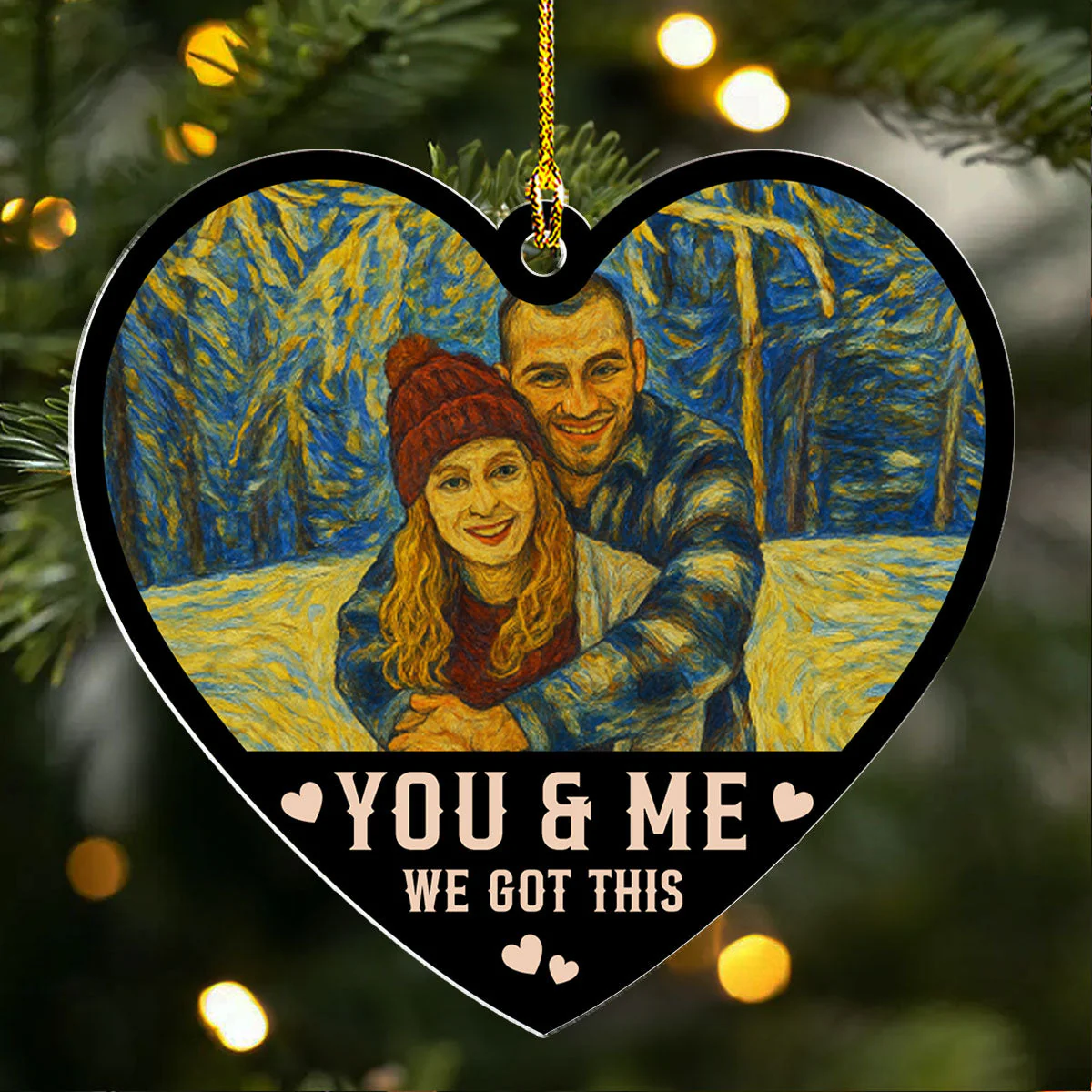 No Refunds Just Love - Personalized Custom Acrylic Ornament - Image 4