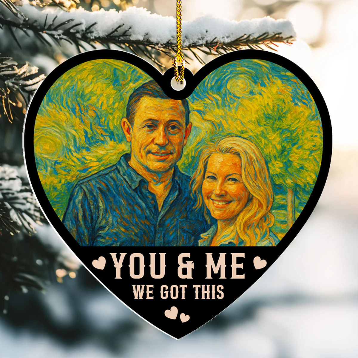 No Refunds Just Love - Personalized Custom Acrylic Ornament - Image 5
