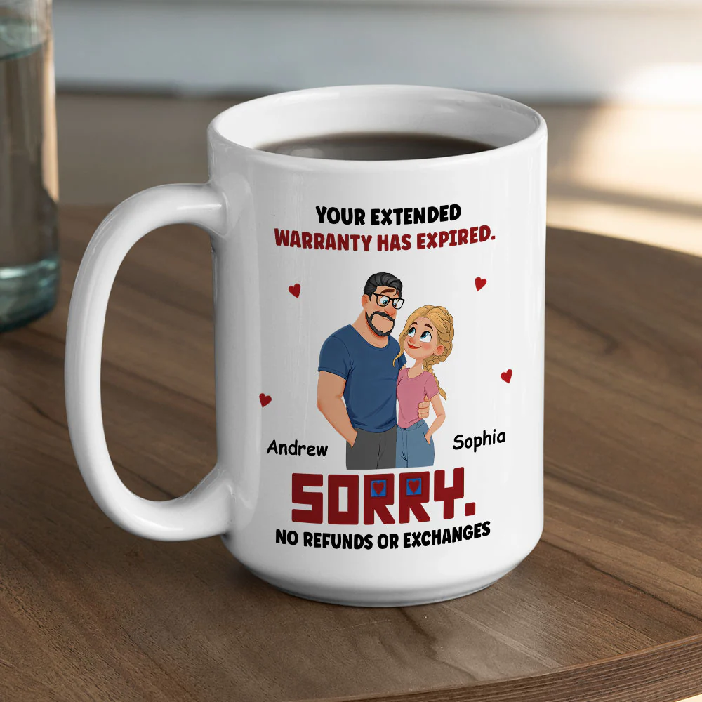No Returns On This Love - Personalized Custom Coffee Mug - Image 5