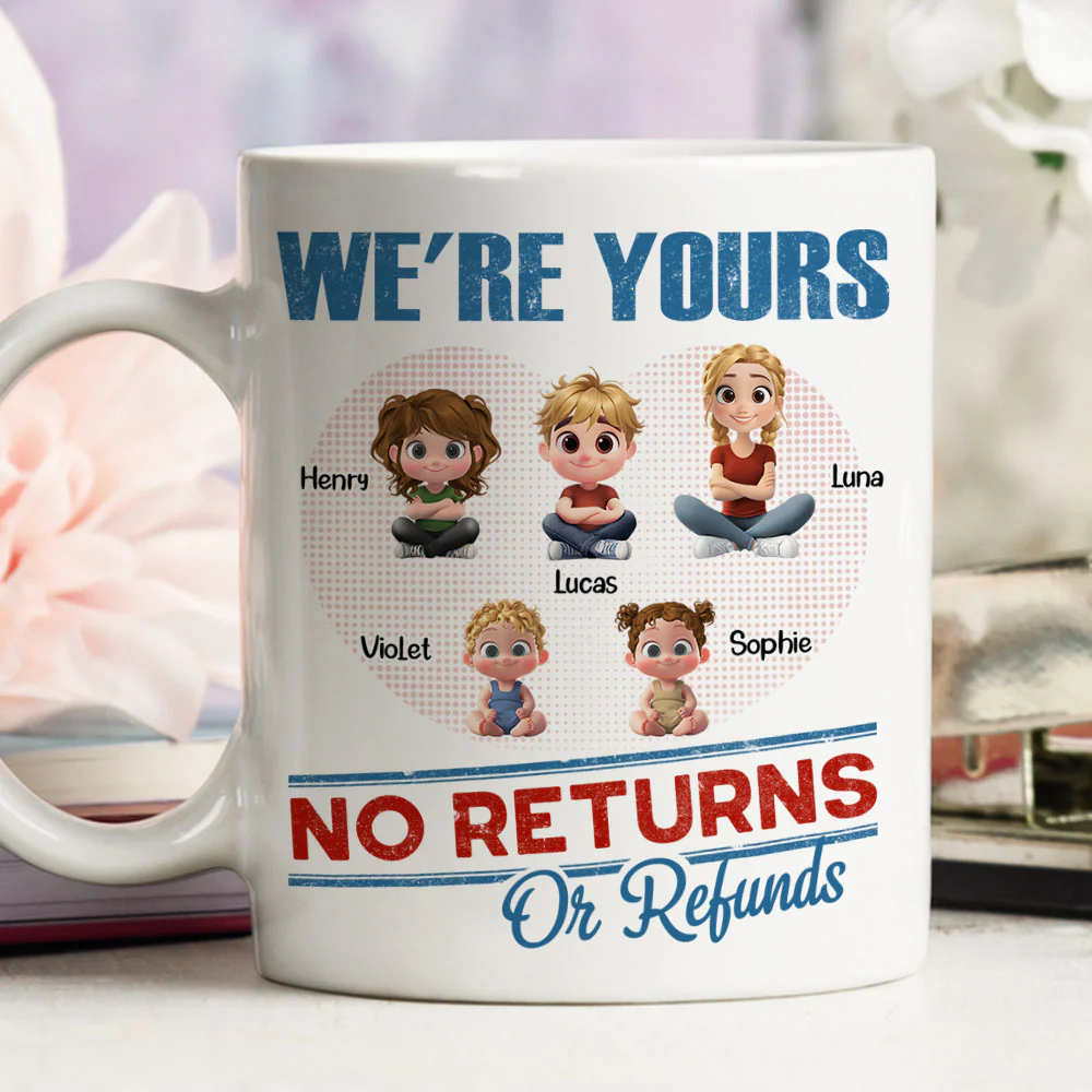 No Returns Or Refunds Kids - Personalized Custom Coffee Mug - Image 2