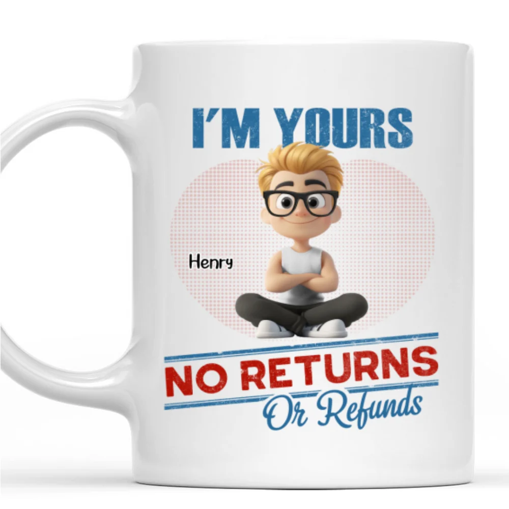 No Returns Or Refunds Kids - Personalized Custom Coffee Mug - Image 7