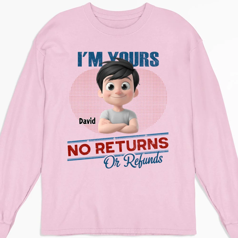 No Returns Or Refunds Kids- Personalized Custom Shirt - Image 10