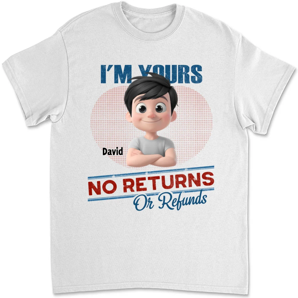 No Returns Or Refunds Kids- Personalized Custom Shirt - Image 4