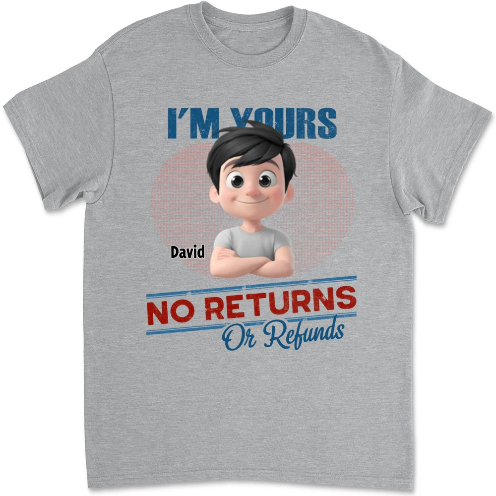 No Returns Or Refunds Kids- Personalized Custom Shirt - Image 5