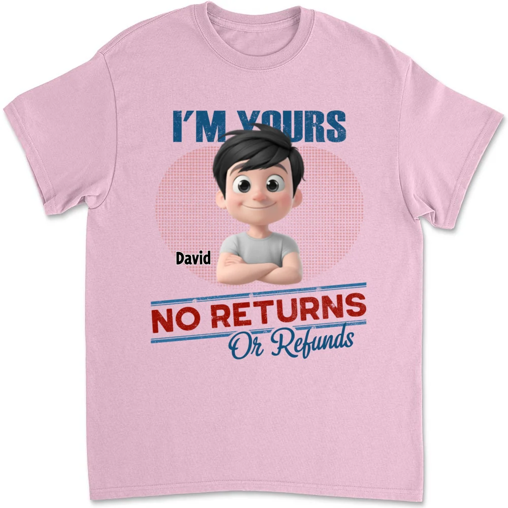 No Returns Or Refunds Kids- Personalized Custom Shirt - Image 7