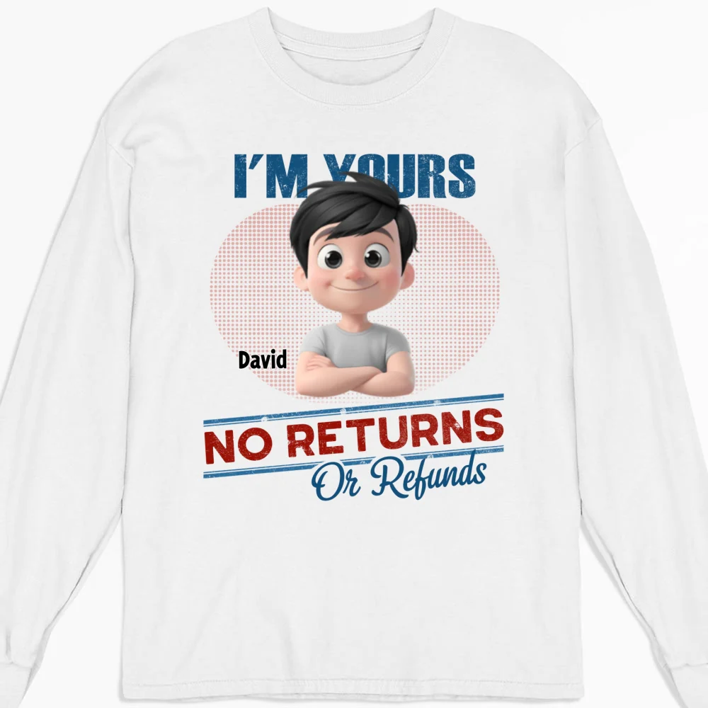 No Returns Or Refunds Kids- Personalized Custom Shirt - Image 8