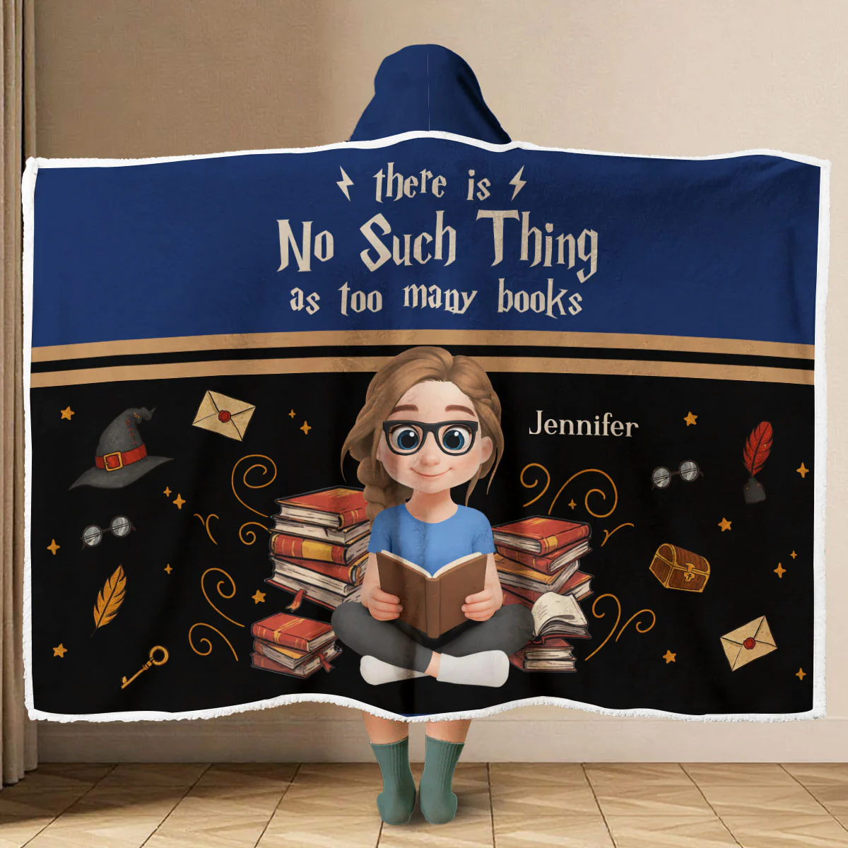 No Such Thing - Personalized Custom Hooded Blanket - Image 2