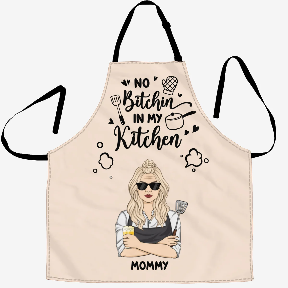 No Whining While I Am Dining - Personalized Custom Apron - Image 6
