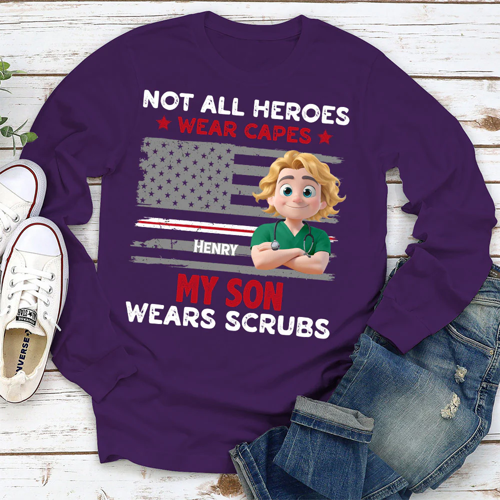 Not All Heroes Wear Capes - Personalized Custom Shirt - Image 14