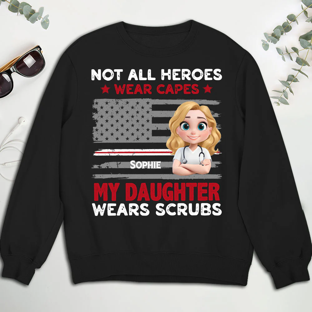 Not All Heroes Wear Capes - Personalized Custom Shirt - Image 6