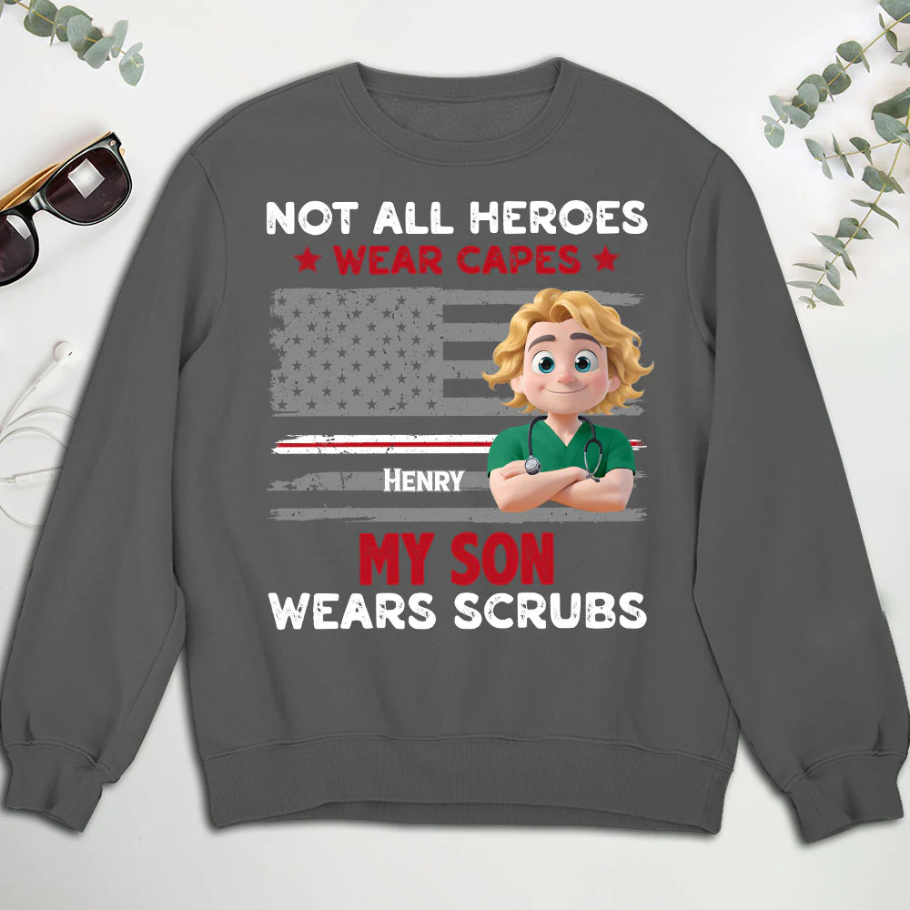 Not All Heroes Wear Capes - Personalized Custom Shirt - Image 7