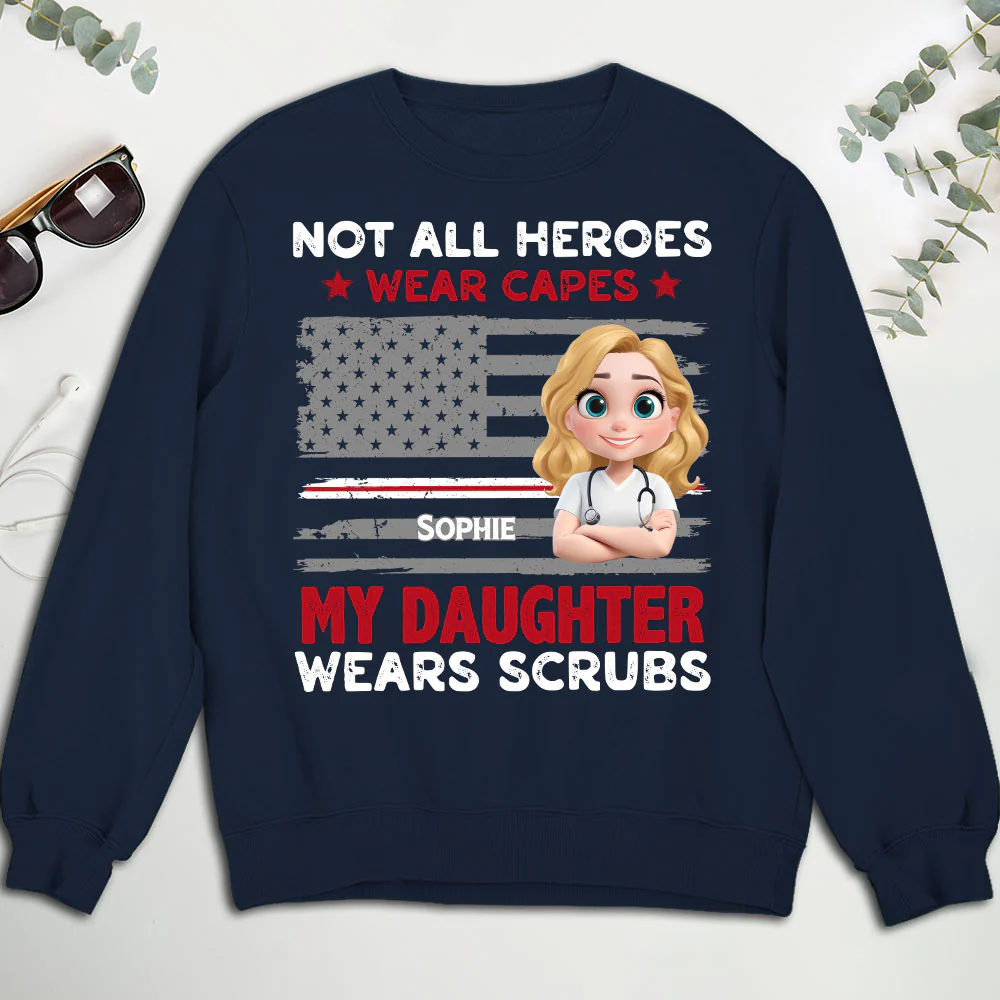 Not All Heroes Wear Capes - Personalized Custom Shirt - Image 9