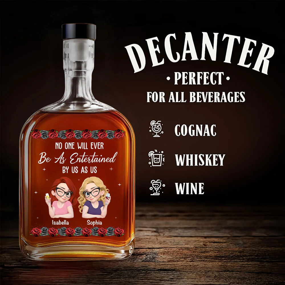 Not As Us - Personalized Custom Spirits Decanter - Image 3