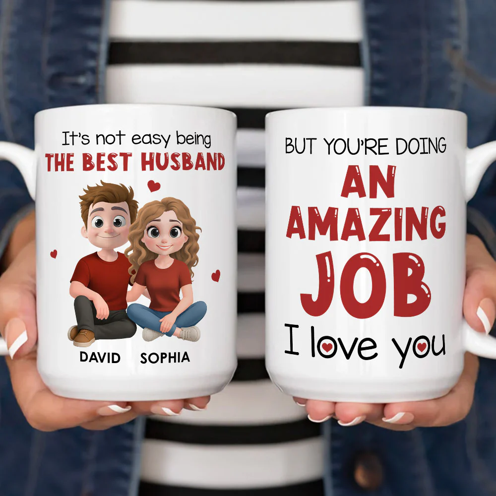 Not Easy To Being Best Husband - Personalized Custom Coffee Mug - Image 5
