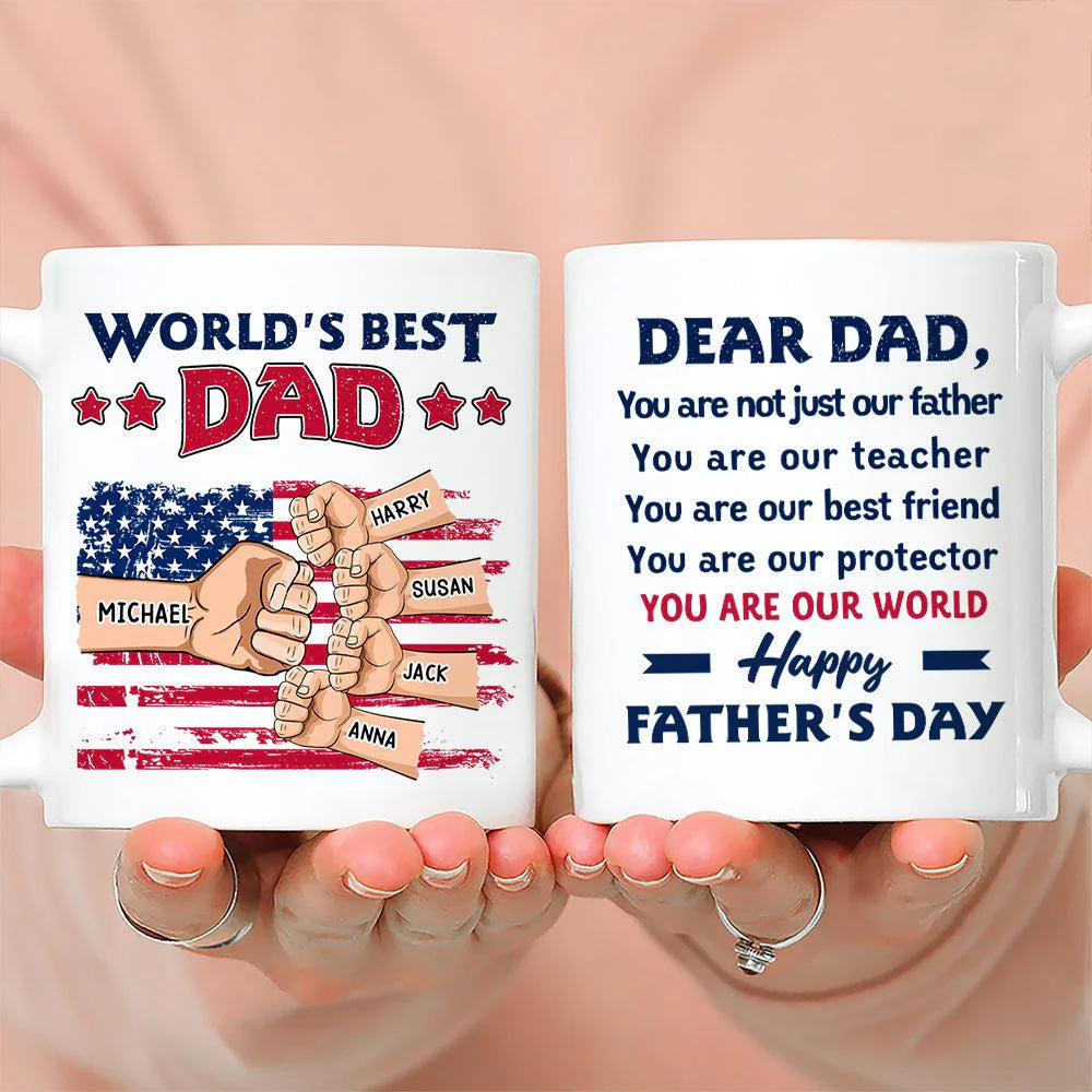 Not Just A Father - Personalized Custom Coffee Mug - Image 4
