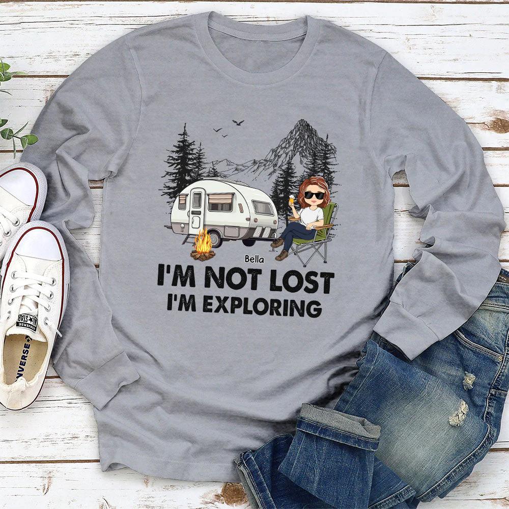 Not Lost - Personalized Custom Long Sleeve T-shirt - Image 2
