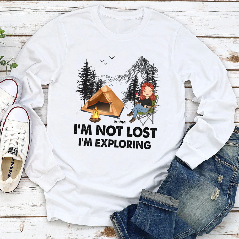 Not Lost - Personalized Custom Long Sleeve T-shirt - Image 3