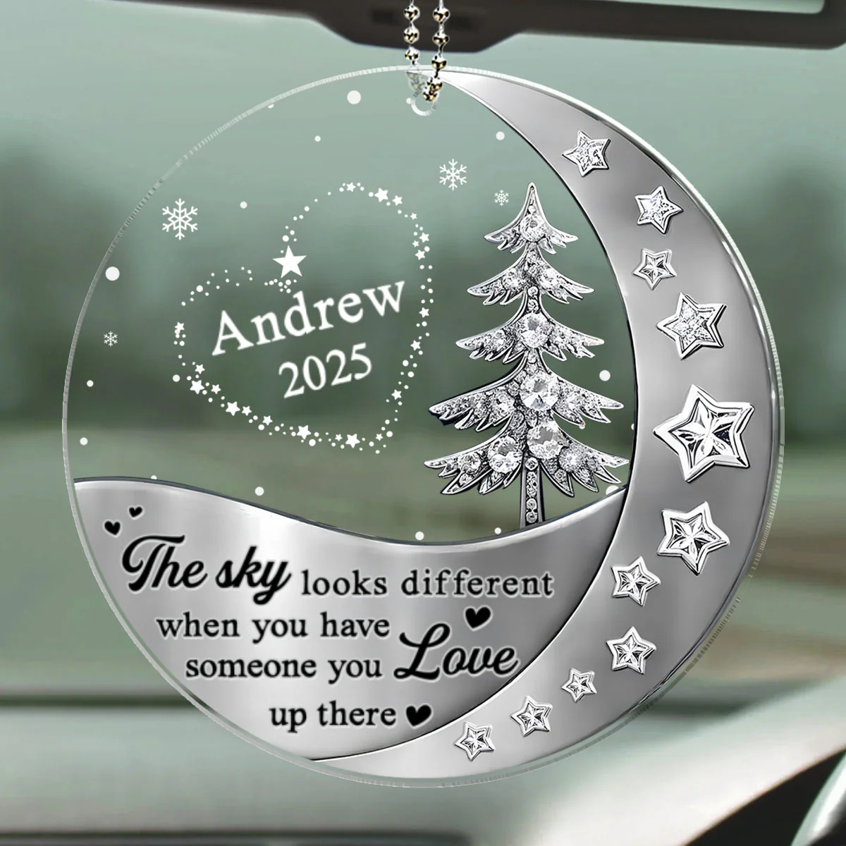 Not The Same Sky - Personalized Custom 3D Effect Car Ornament - Image 5