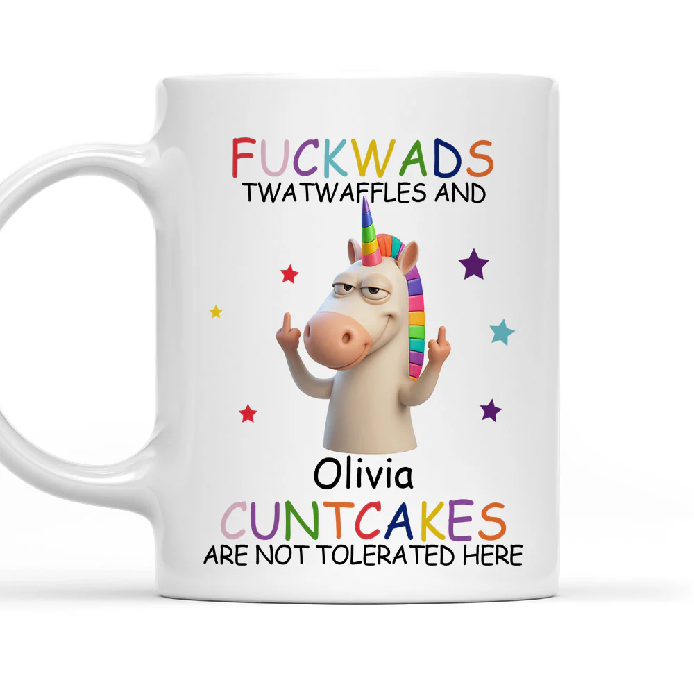 Not Tolerated Here - Personalized Custom Coffee Mug