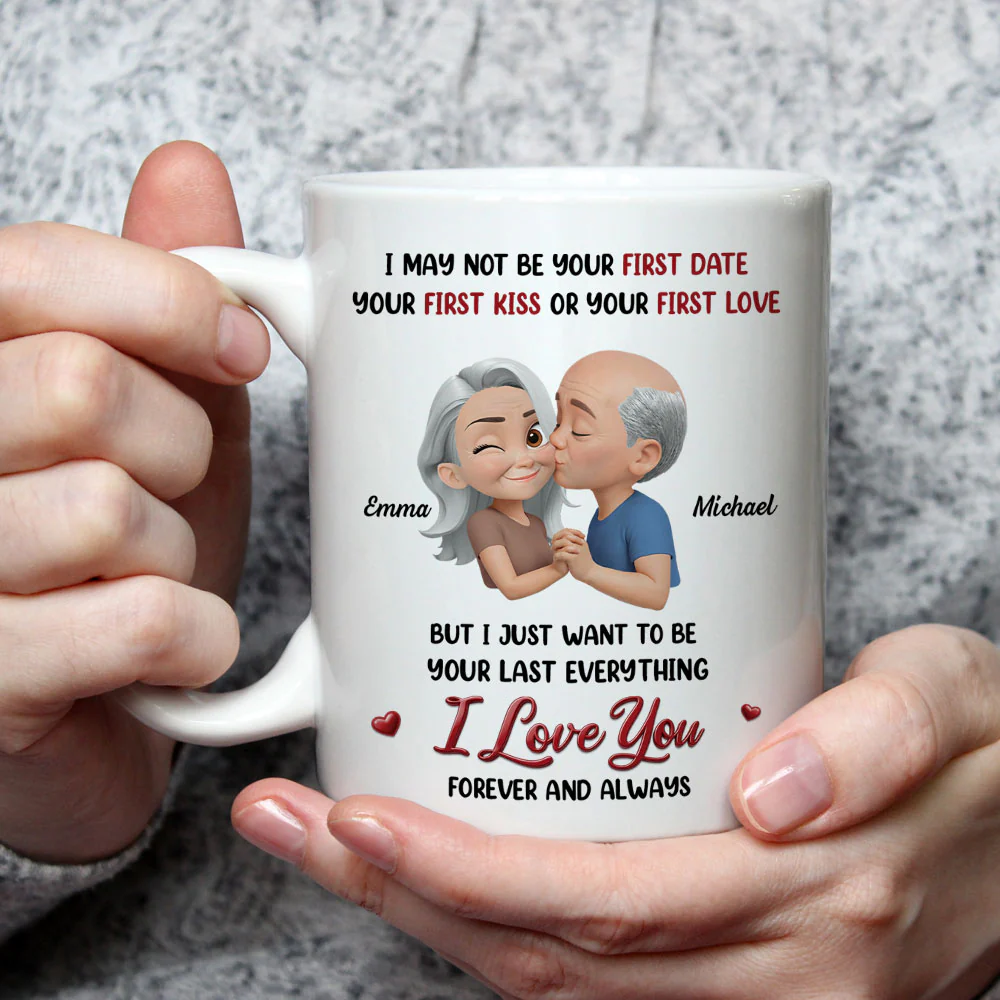 Not Your First Date Or First Kiss - Personalized Custom Coffee Mug - Image 3