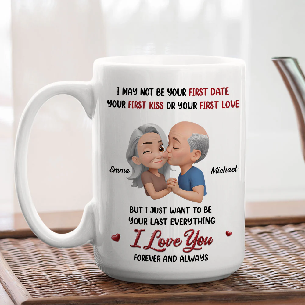 Not Your First Date Or First Kiss - Personalized Custom Coffee Mug - Image 4