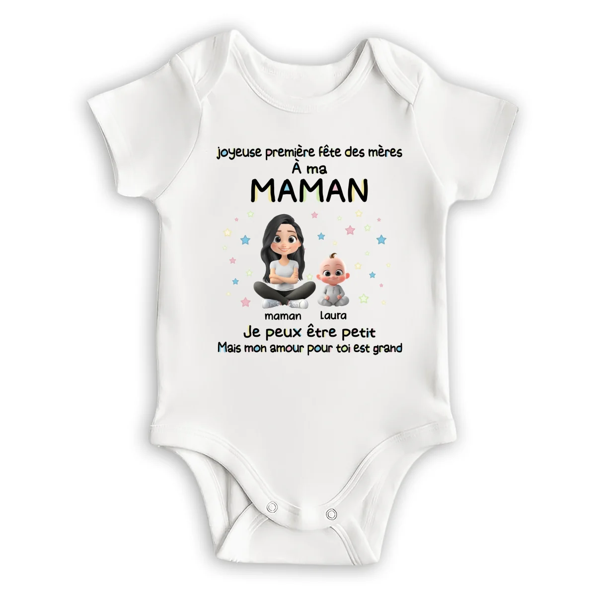 Notre Première Fête des Mères - Body Bébé Personnalisé - Image 6