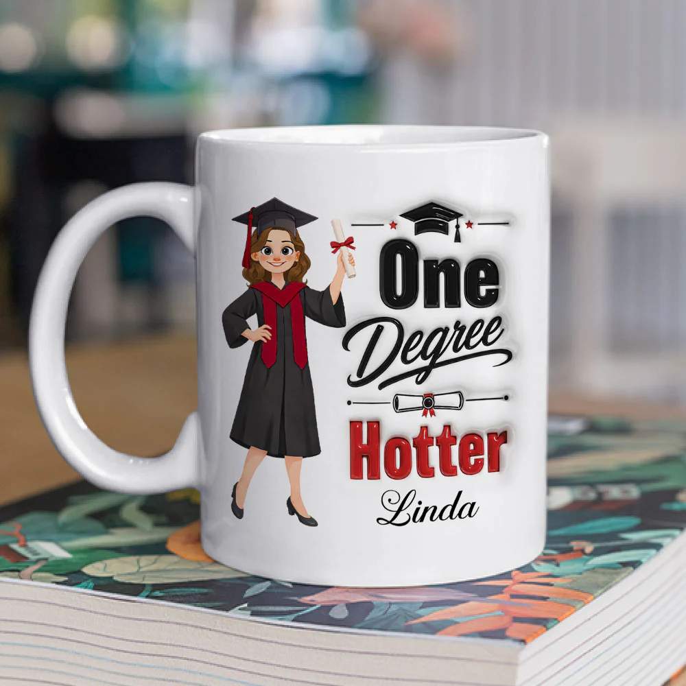 Now Hotter By One Degree - Personalized Custom 3D Inflated Effect Mug - Image 2