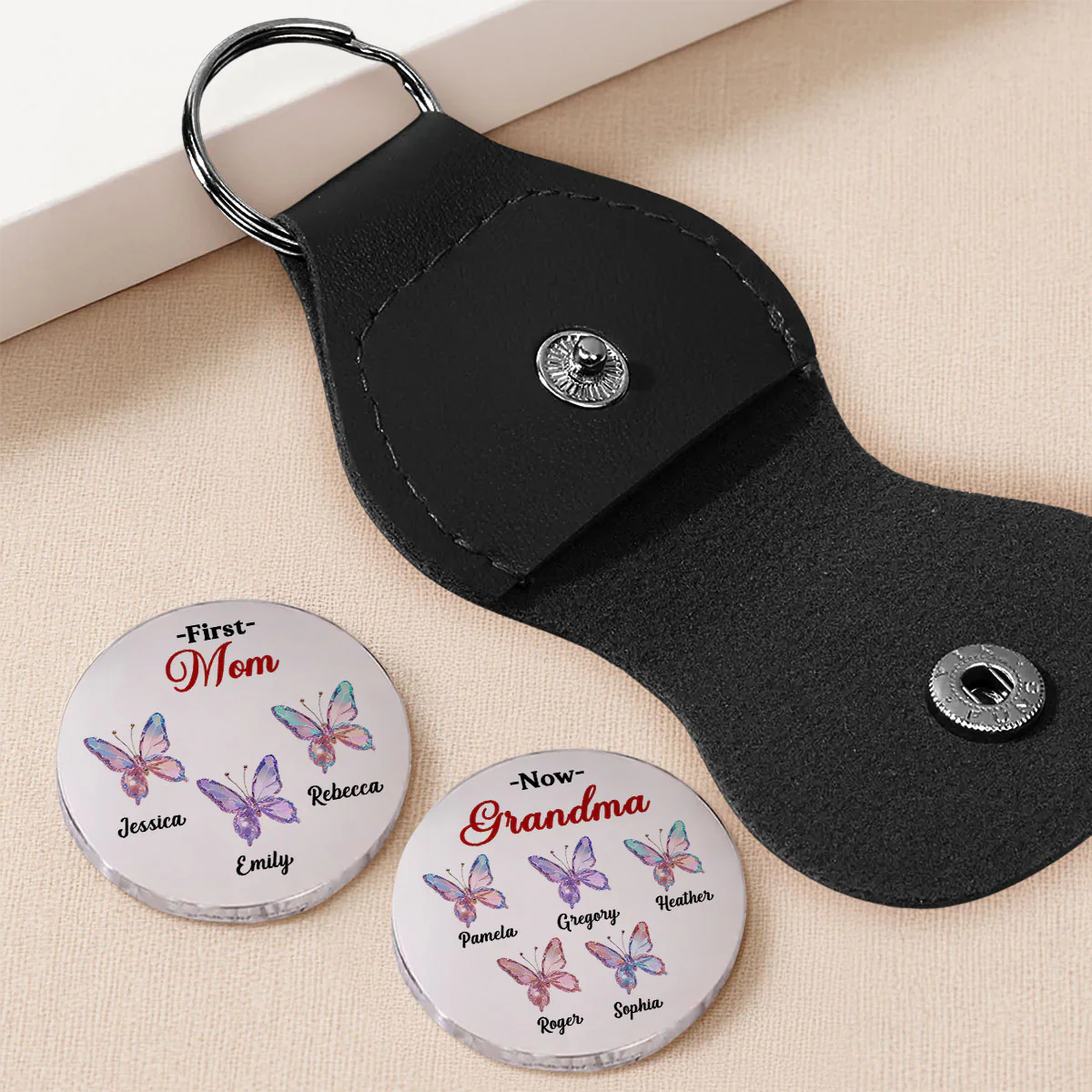 Now I Am Grandma - Personalized Custom Pocket Hug - Image 2