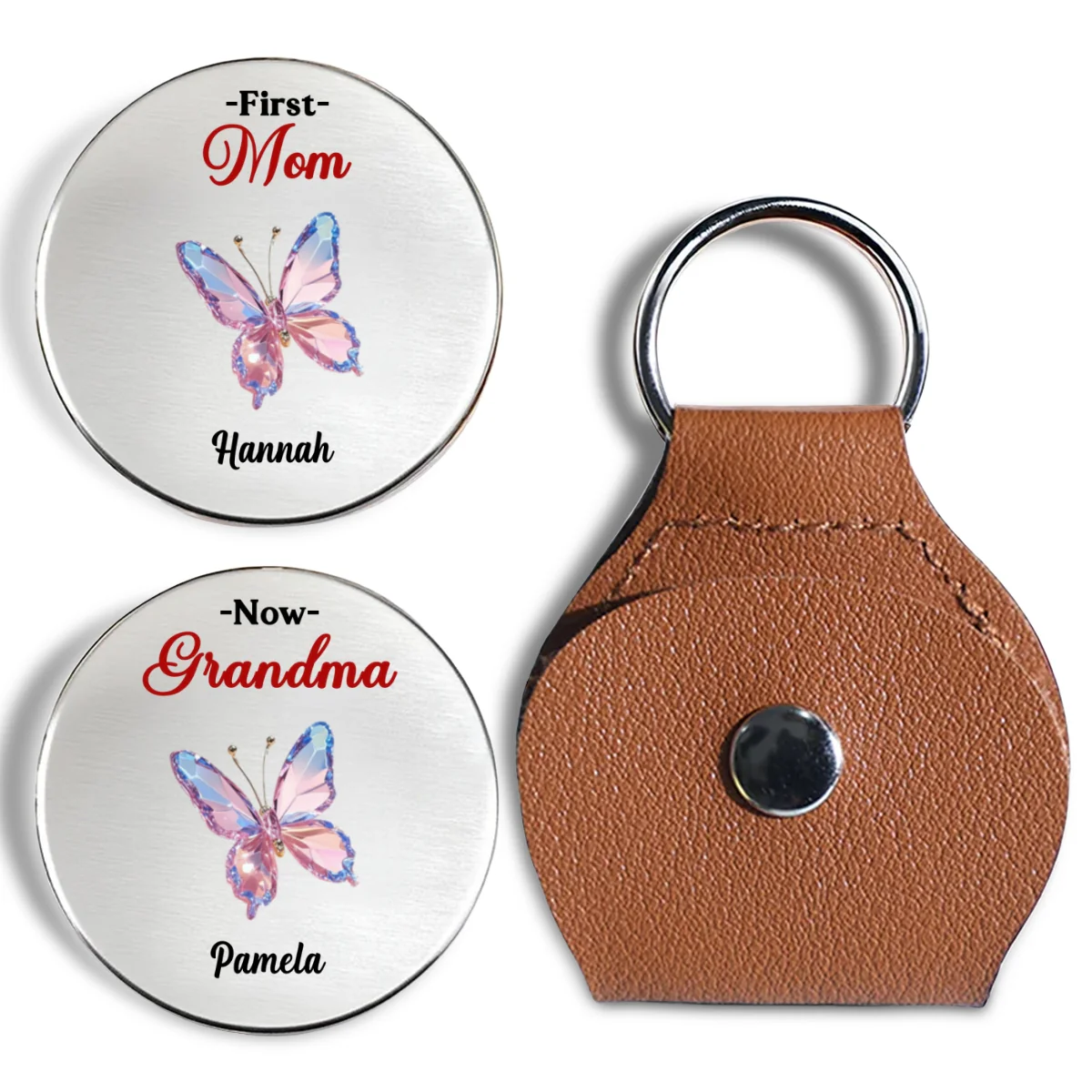 Now I Am Grandma - Personalized Custom Pocket Hug - Image 6
