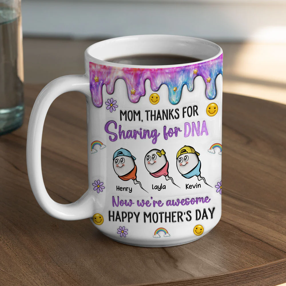 Now We Are Awesome - Personalized Custom 3D Inflated Effect Mug - Image 5