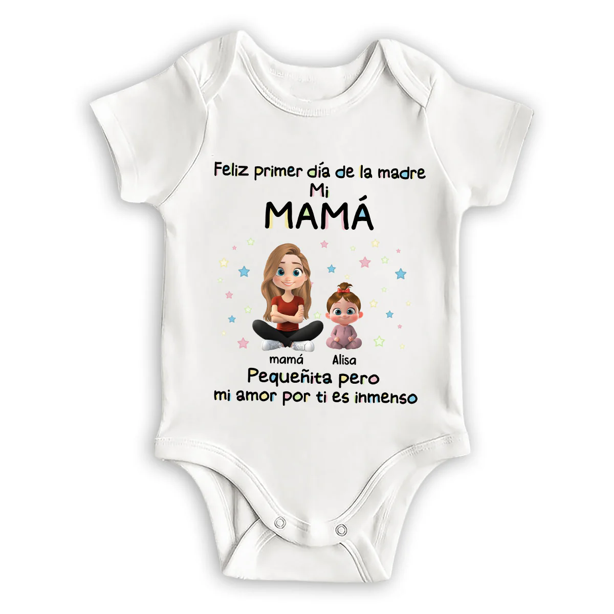 Nuestro primer Día de la Madre - Body de bebé personalizado