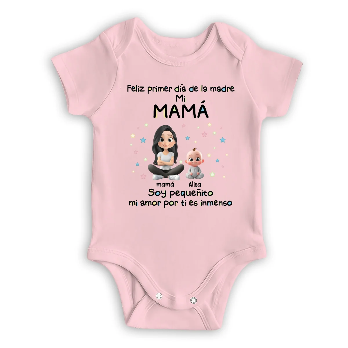 Nuestro primer Día de la Madre - Body de bebé personalizado - Image 10