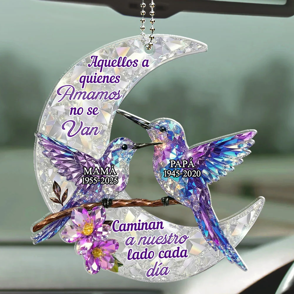 Nunca Se Van - Adorno de Coche Personalizado con Efecto 3D