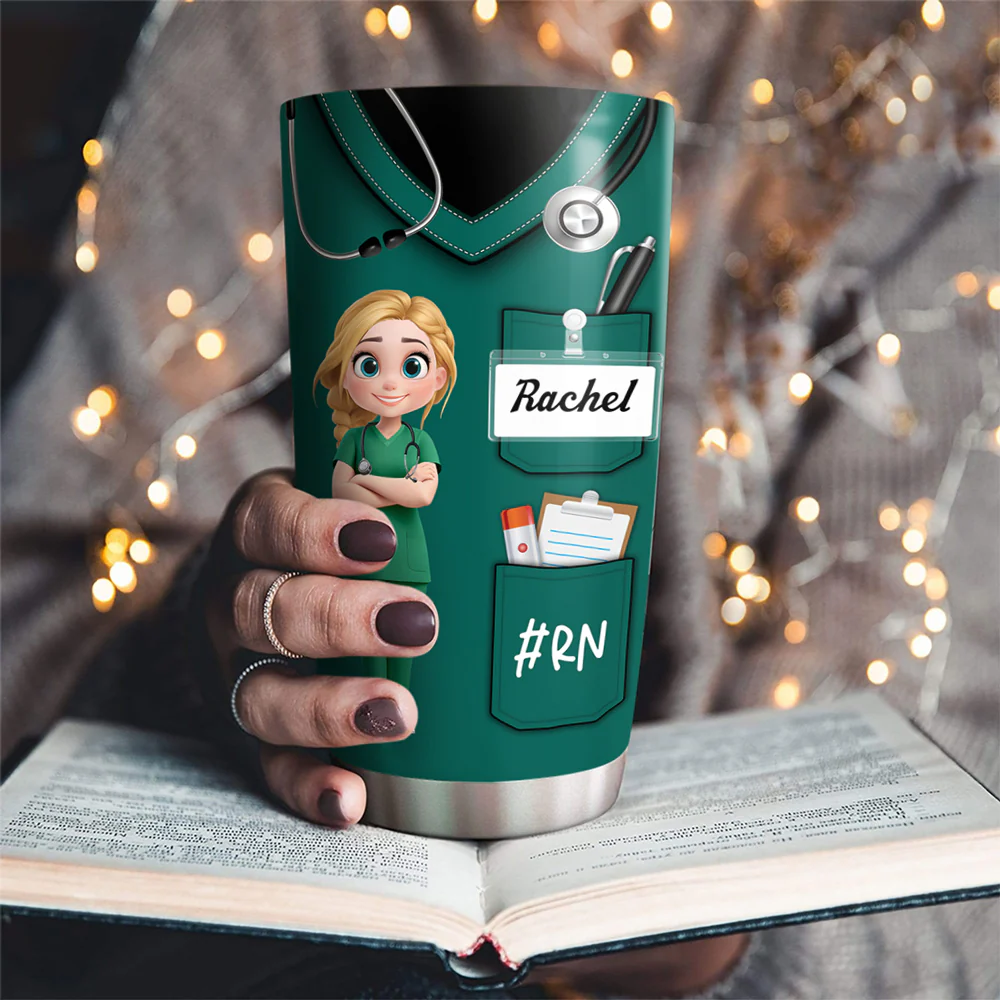 Nurse Nutrition Facts - Personalized Custom Tumbler - Image 3