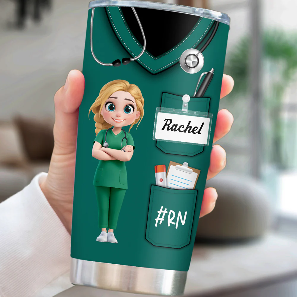 Nurse Nutrition Facts - Personalized Custom Tumbler - Image 6