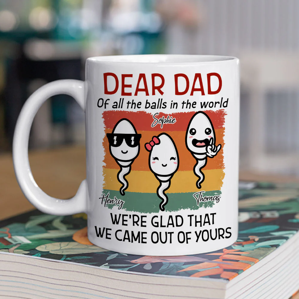 Of All The Balls We Are The Best - Personalized Custom Coffee Mug - Image 2