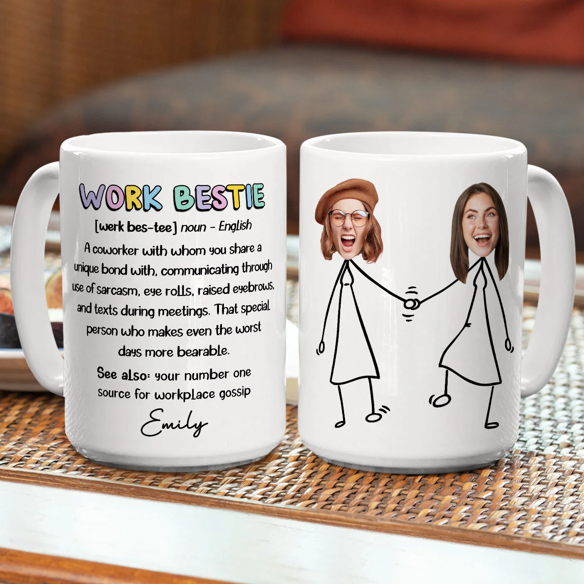Office Soulmate - Personalized Custom Coffee Mug - Image 4