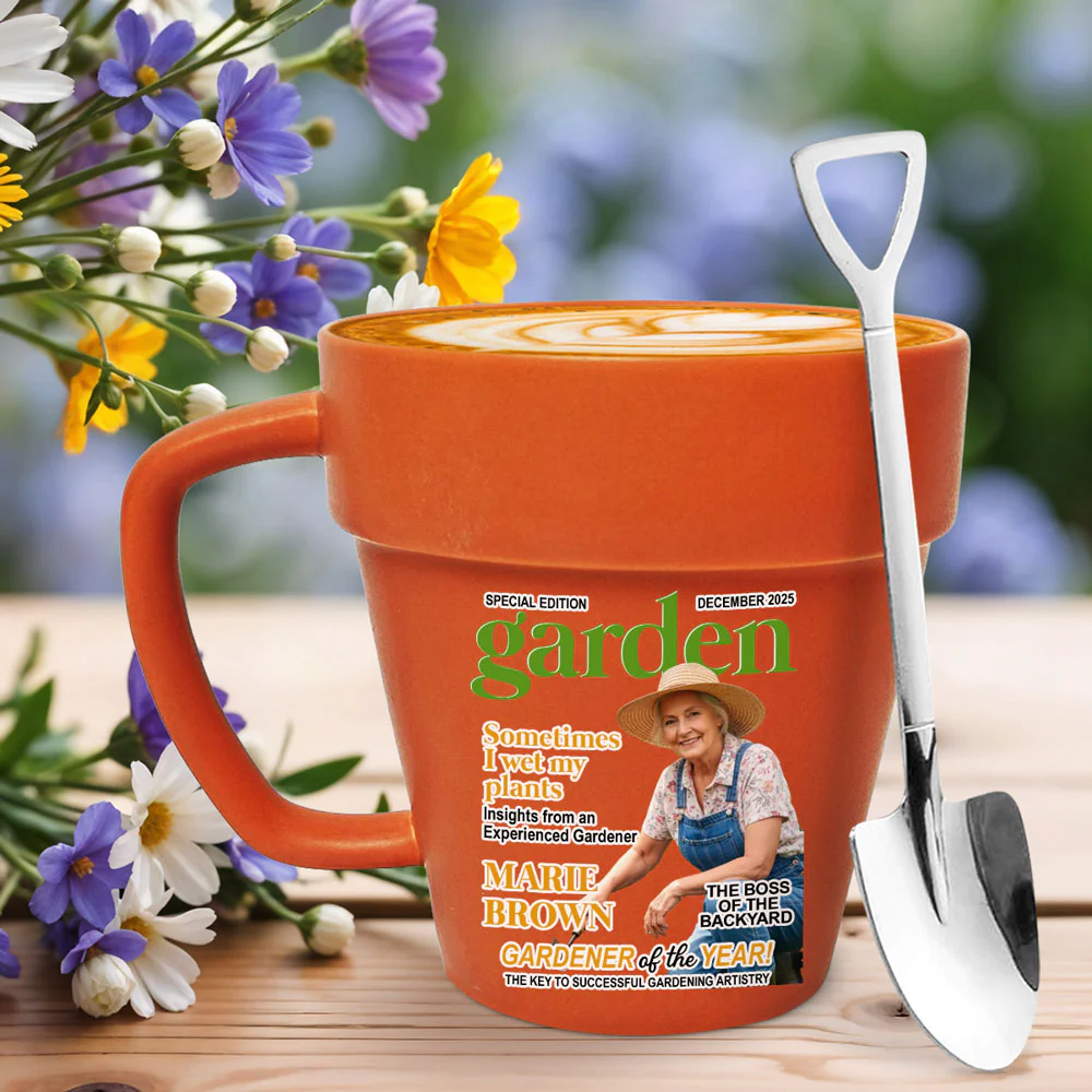 Official Plant Whisperer - Personalized Custom Plant Pot Mug - Image 5