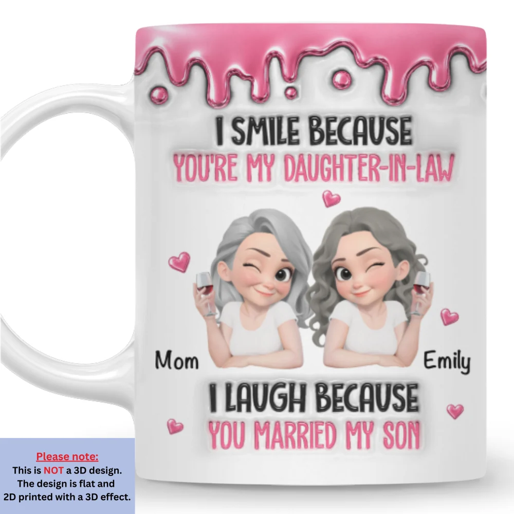 Officially Part Of Us - Personalized Custom 3D Inflated Effect Mug - Image 6