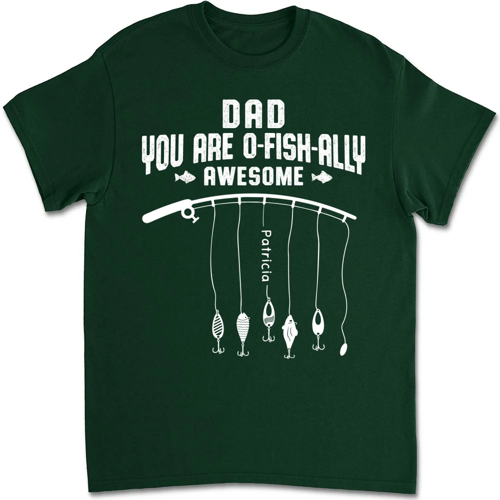 Ofishally Awesome Dad - Personalized Custom Shirt - Image 10