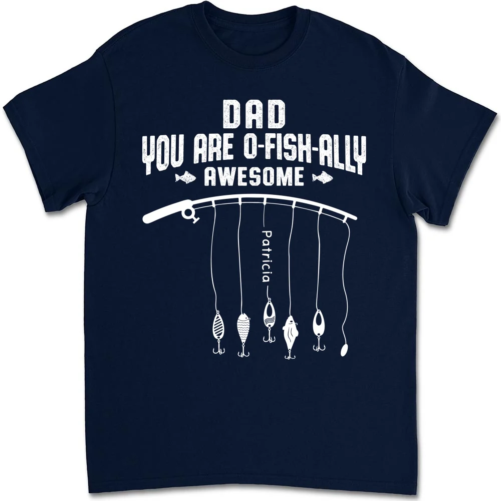Ofishally Awesome Dad - Personalized Custom Shirt - Image 11