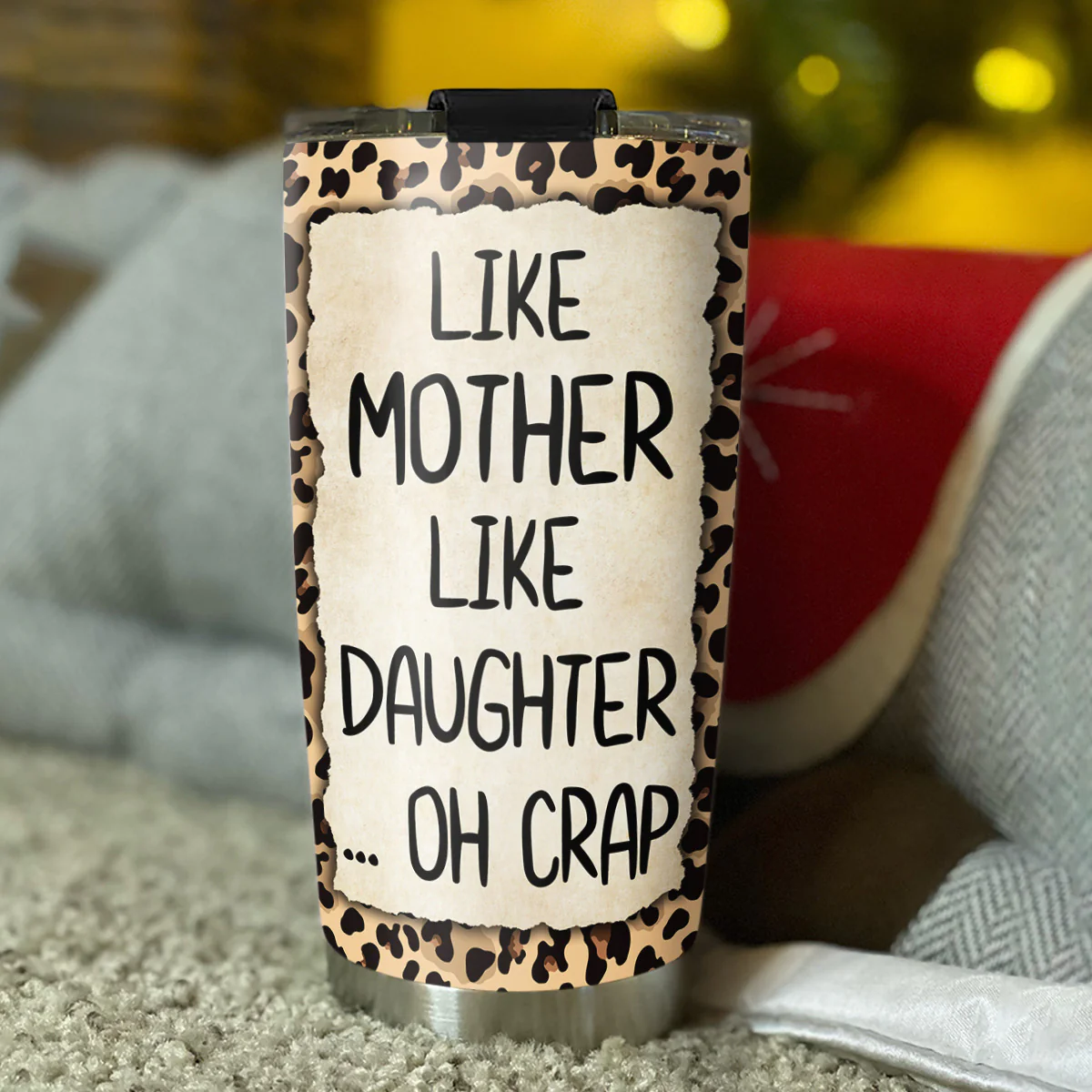 Oh Crap Like Mother Like Daughter - Personalized Custom Tumbler - Image 3