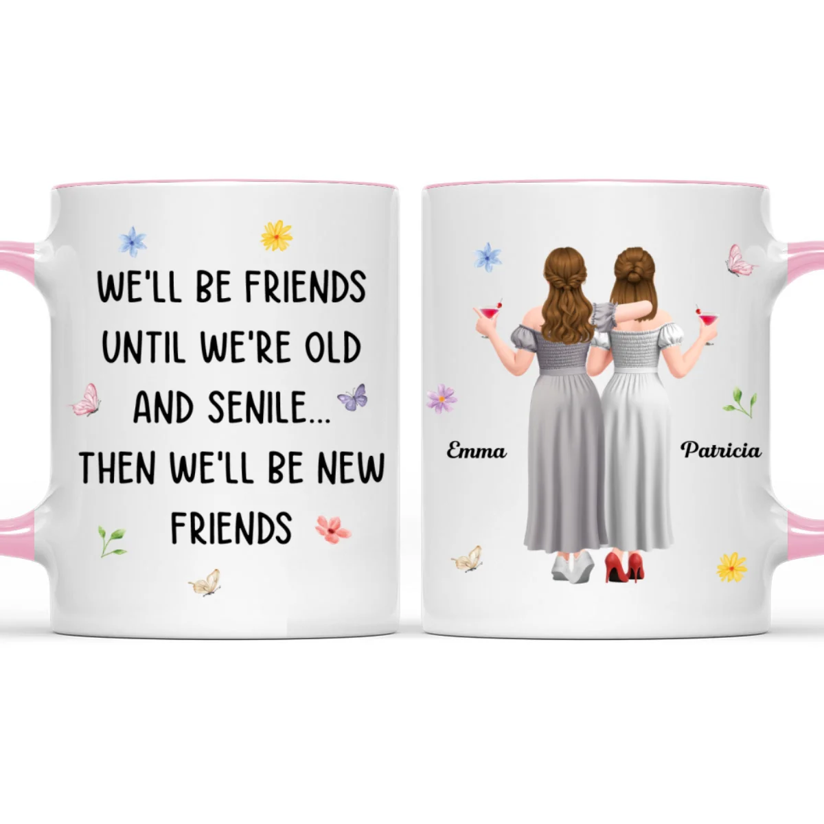 Old And Senile - Personalized Custom Accent Mug - Image 9