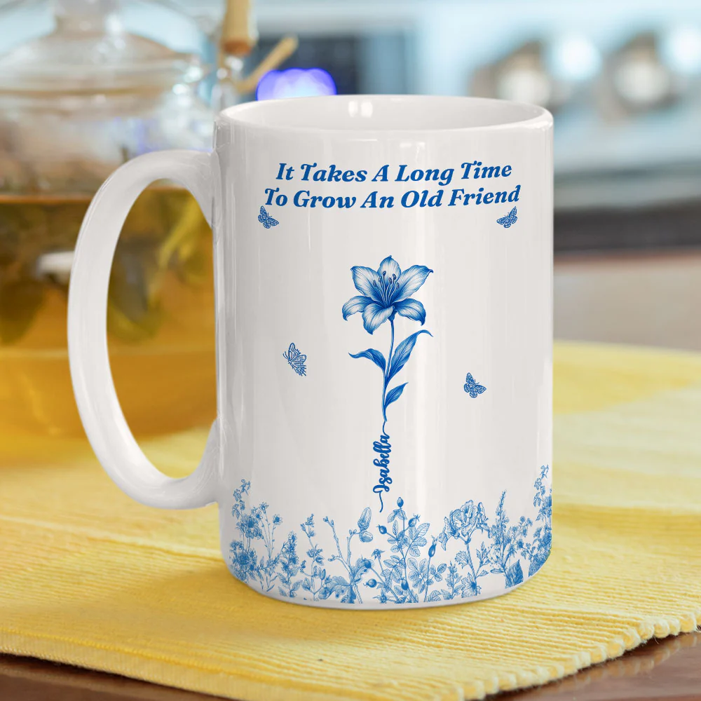 Old Friend - Personalized Custom Coffee Mug - Image 5