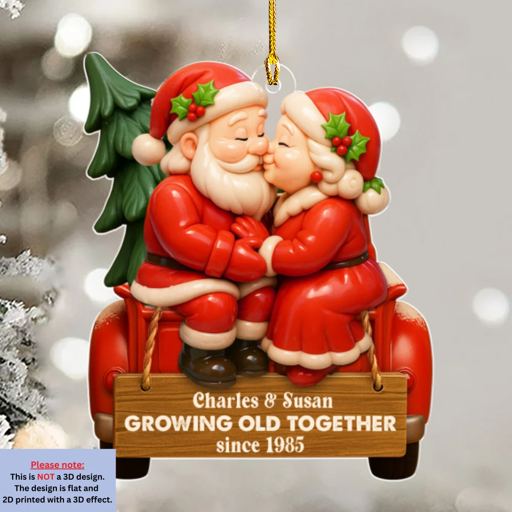 Old Together - Personalized Custom Acrylic Ornament - Image 7