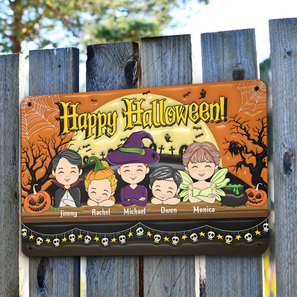 On Hallow Day - Personalized Custom 3D Inflated Effect Metal Sign - Image 3