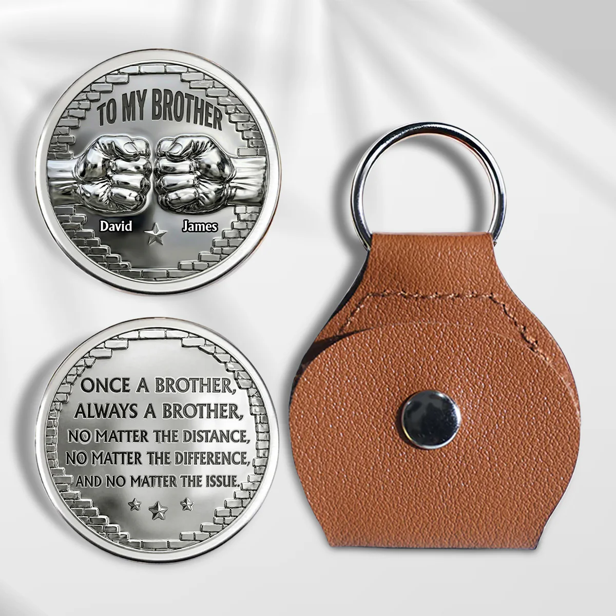 Once A Brother Always A Brother- Personalized Custom Pocket Hug