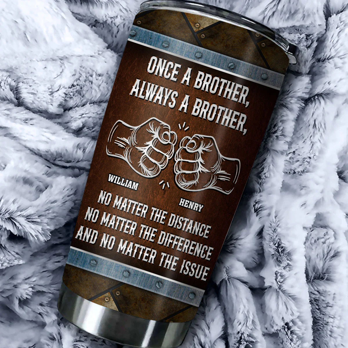 Once A Brother - Personalized Custom Tumbler - Image 5