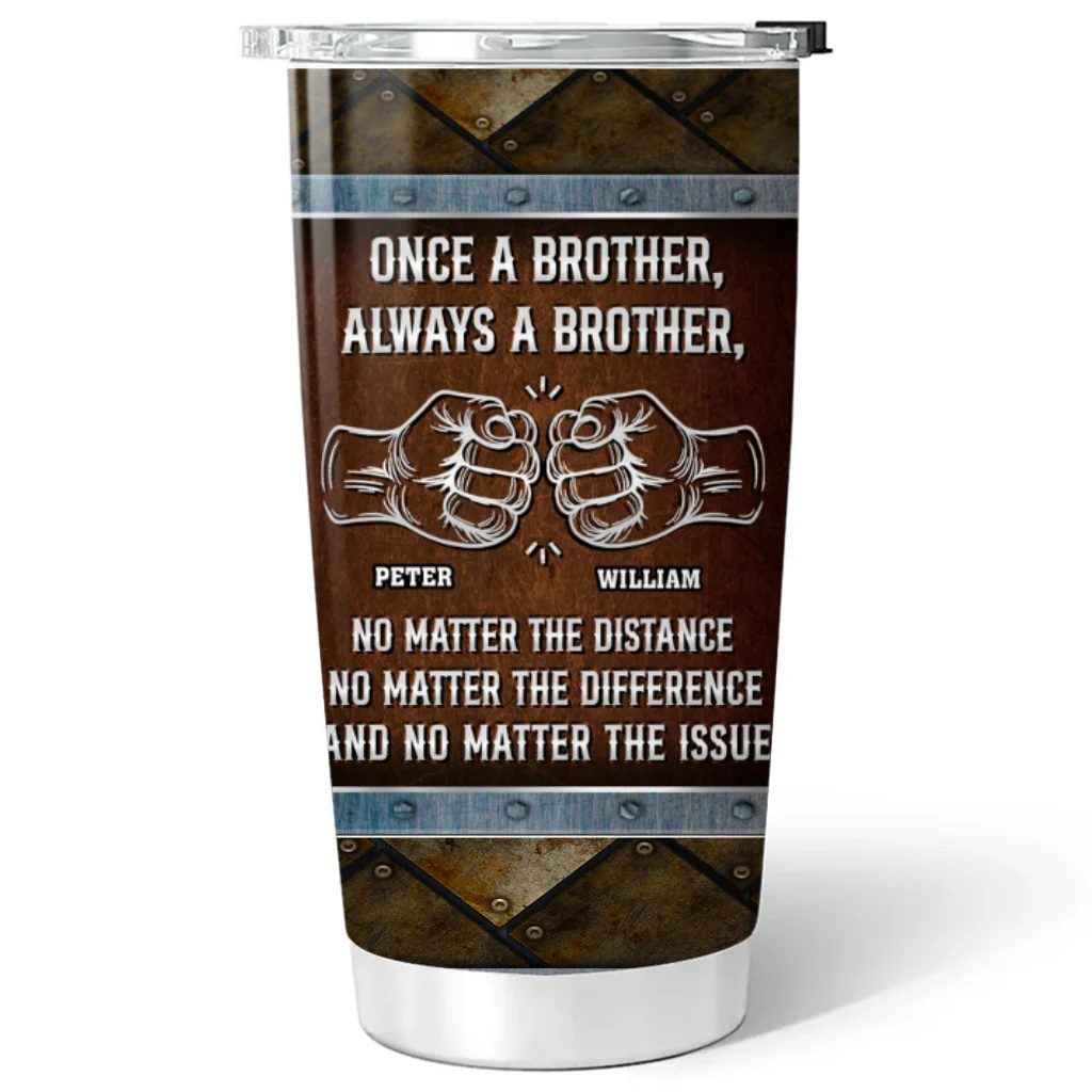 Once A Brother - Personalized Custom Tumbler - Image 6